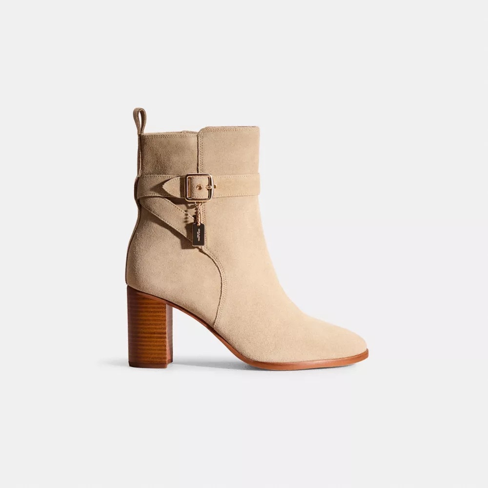 Coach Tan Heeled Boots